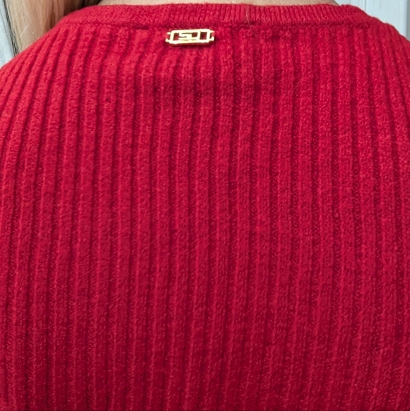 Vintage St. John Sport by Marie Gray Red Sleeveless Knit Sweater Vest M - Picture 12 of 12